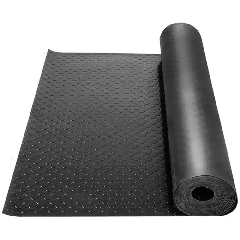 3mm Rubber Flooring 150cm Black