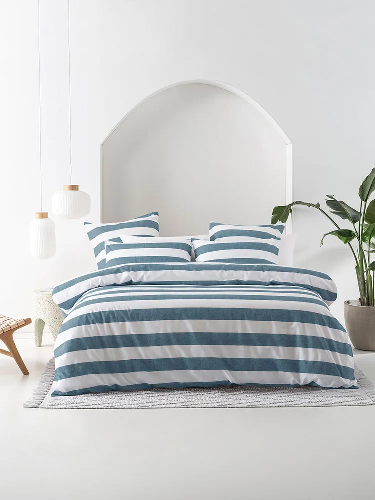 Linenhouse–sydneydenimcottonprintduvetcoverset