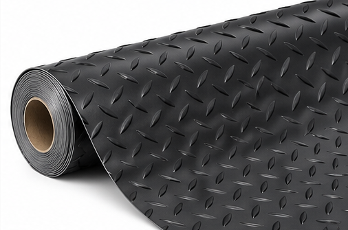 PVC Mat - 179cm Width - Black - Spear