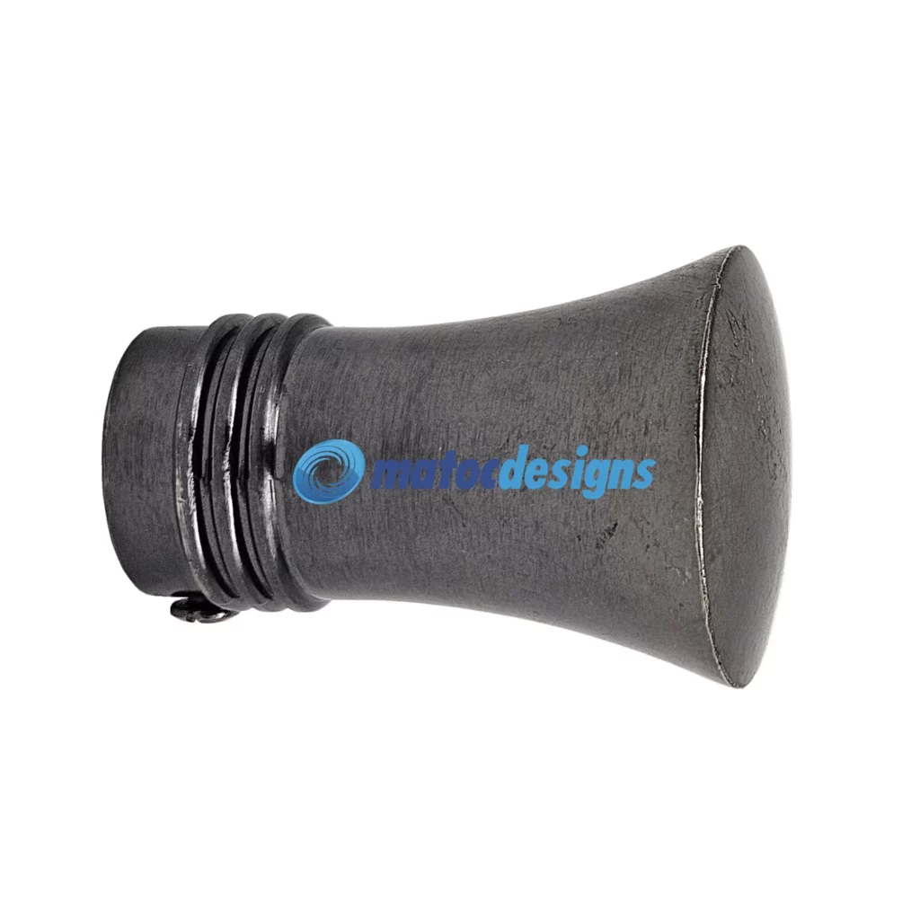 25mm Steel Conical Finial - Black Nickel