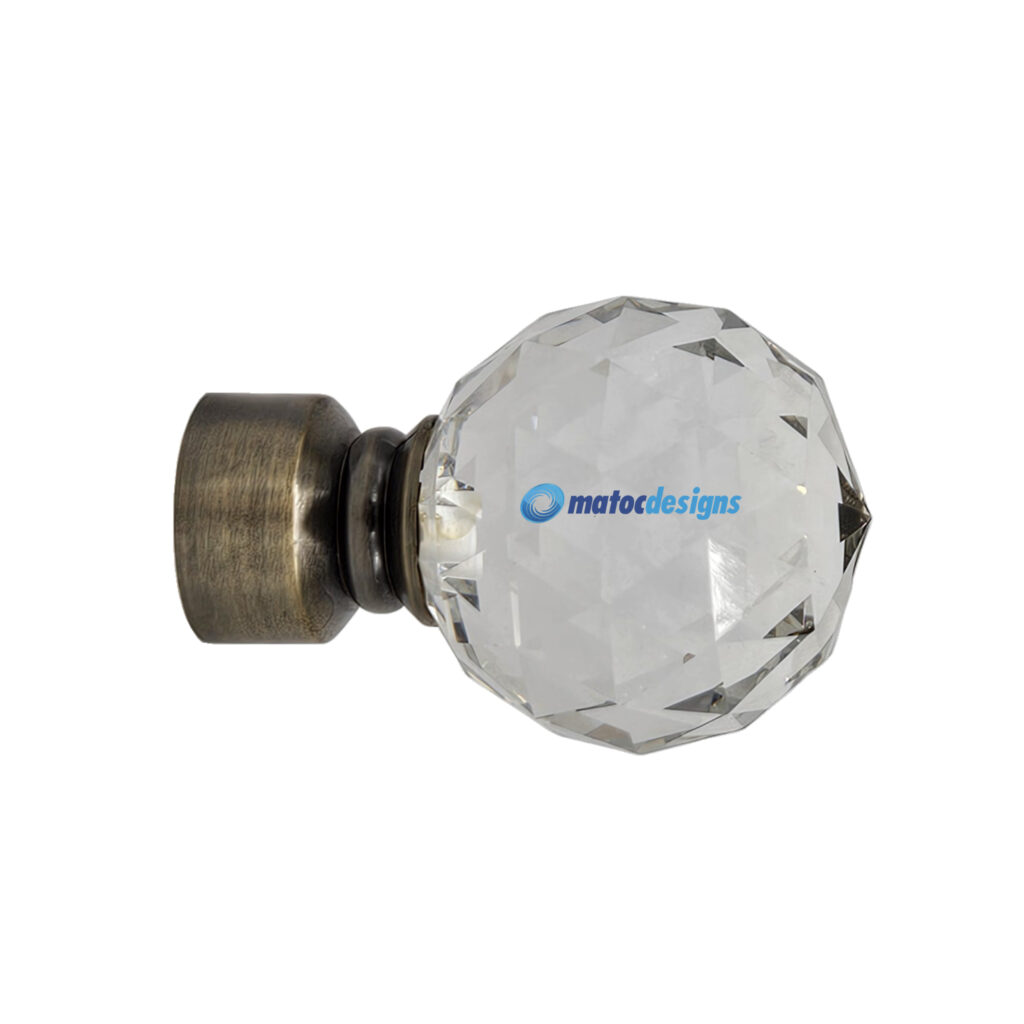 Steelcrystalballfinial antiquebrass watermarked